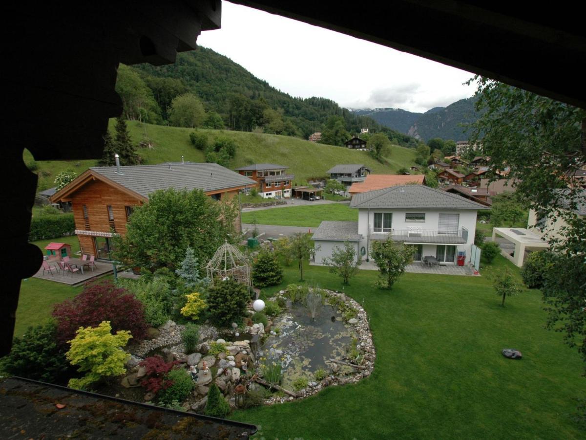 Pristine Home In A Charming Village Large Grassy Sunbathing Area View Of The M Nch And Jungfrau Wilderswil Eksteriør billede